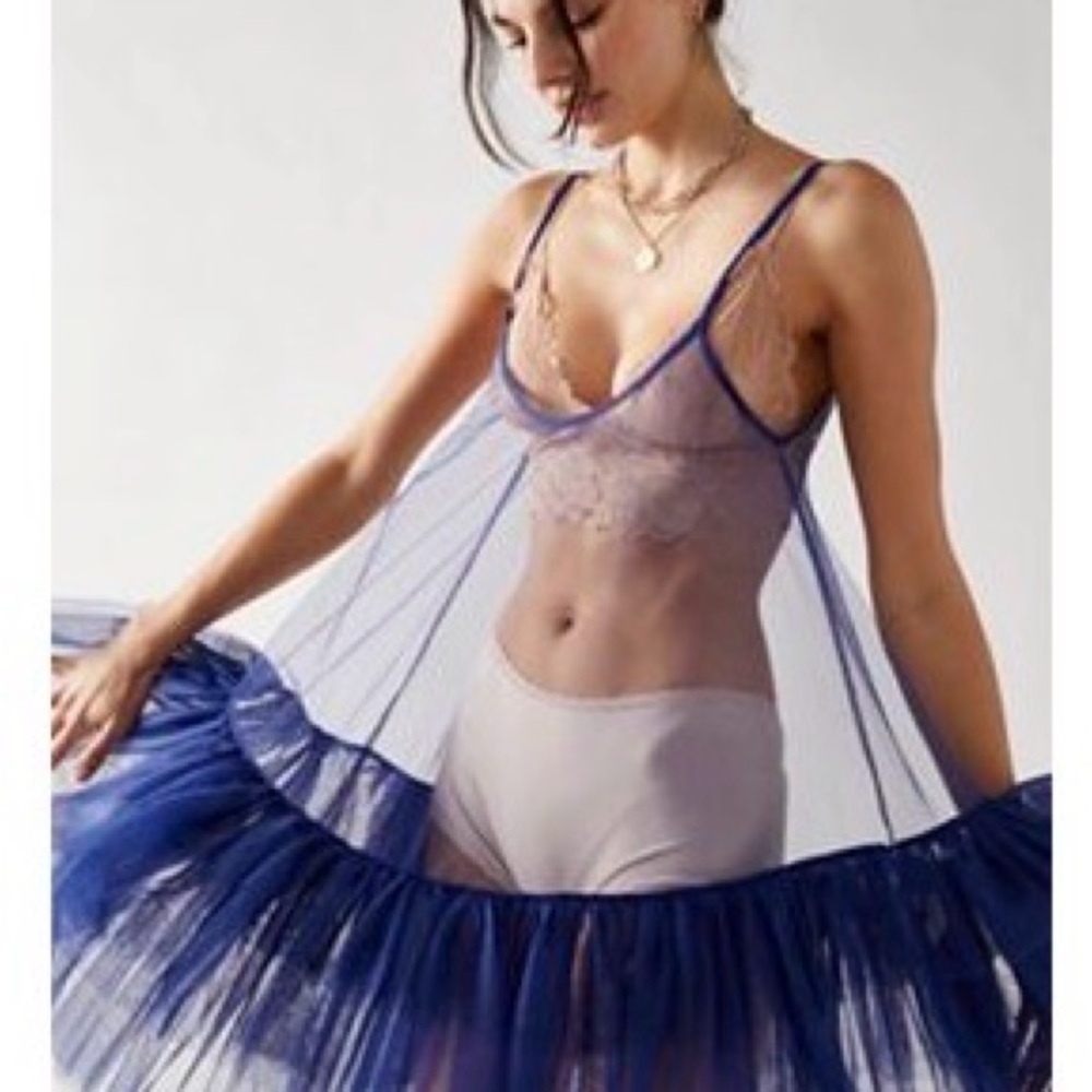 Free People Sheer Mini Slip